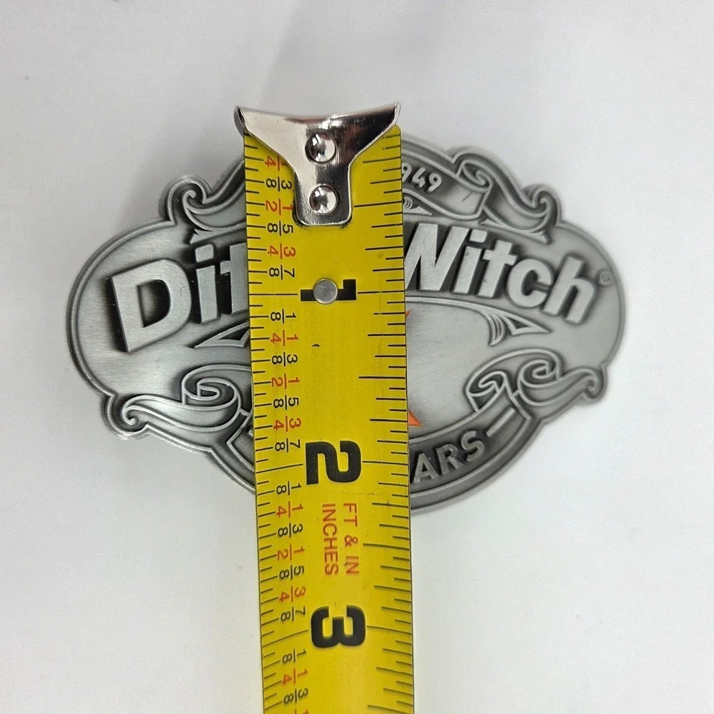 Ditch Witch Construction 75 Year Anniversary Belt Buckle‎ Metal Logo Collectible